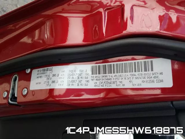1C4PJMCS5HW618875 фото 2