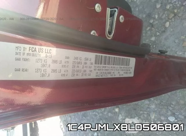 1C4PJMLX8LD506801 фото 10