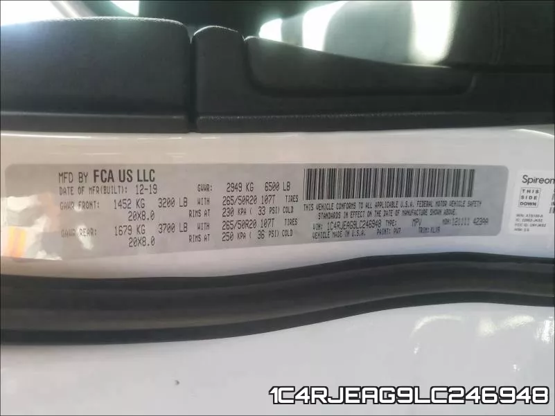 1C4RJEAG9LC246948 фото 2