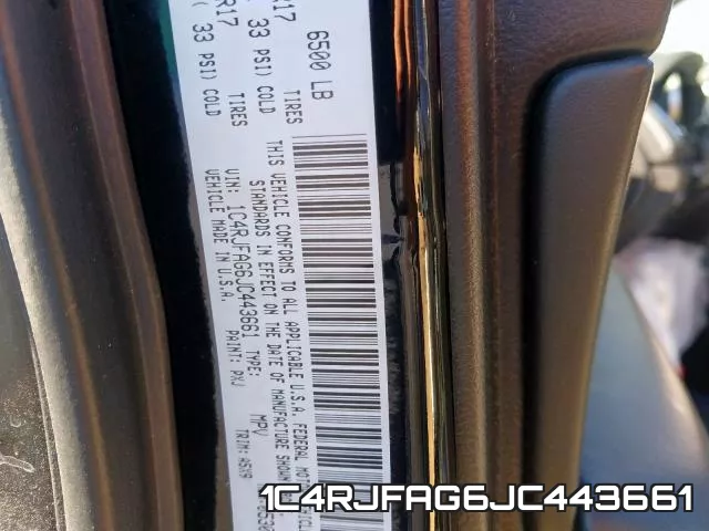 1C4RJFAG6JC443661 фото 2