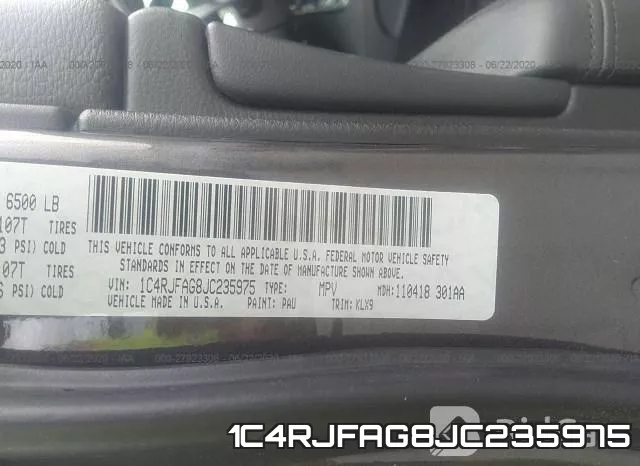 1C4RJFAG8JC235975 фото 10