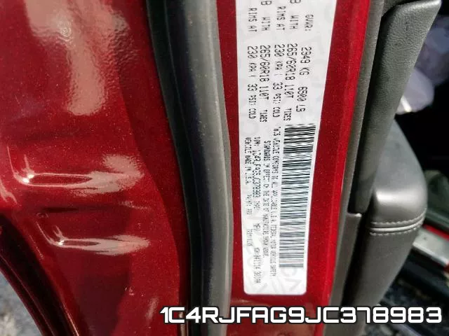 1C4RJFAG9JC378983 фото 2