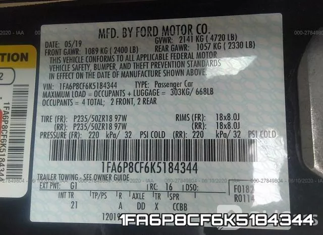 1FA6P8CF6K5184344 фото 10