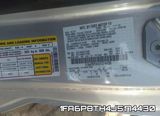 1FA6P8TH4J5174430 фото 10