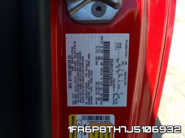 1FA6P8TH7J5106932 фото 2