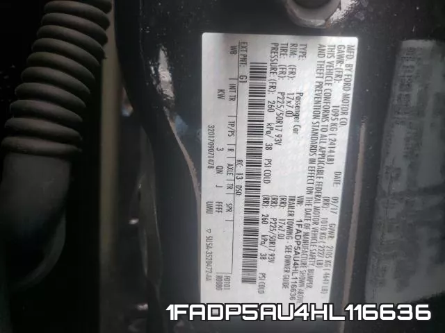 1FADP5AU4HL116636 фото 2