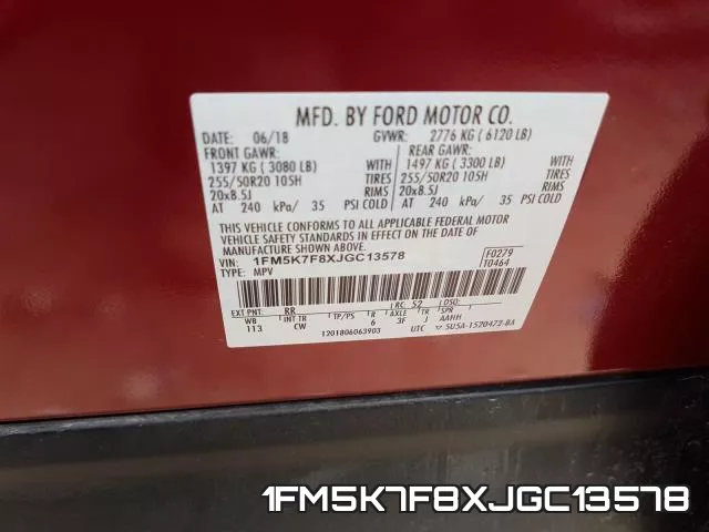 1FM5K7F8XJGC13578 фото 2