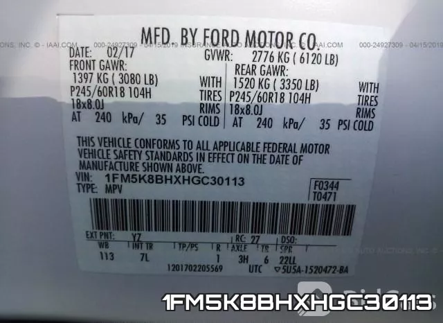 1FM5K8BHXHGC30113 фото 10