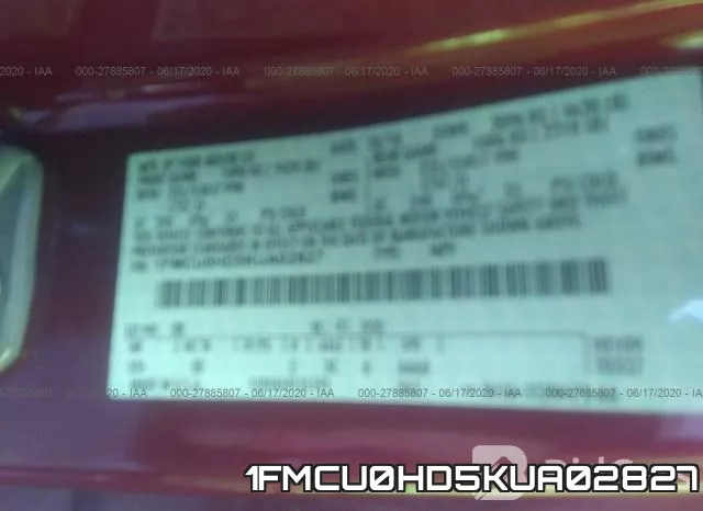 1FMCU0HD5KUA02827 фото 10