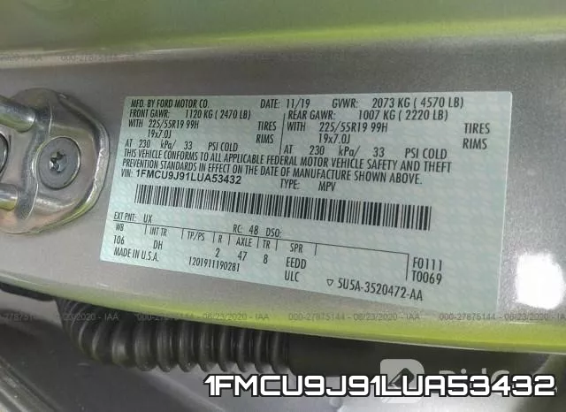 1FMCU9J91LUA53432 фото 10