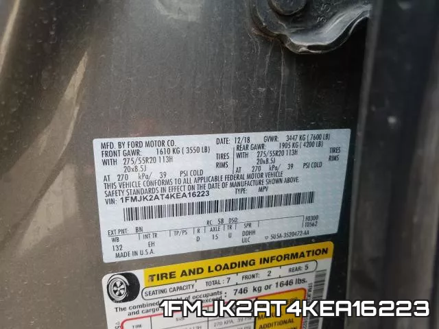 1FMJK2AT4KEA16223 фото 2