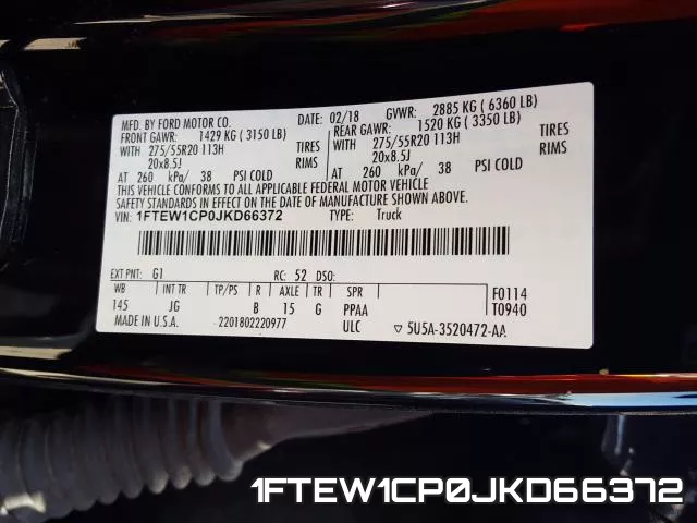 1FTEW1CP0JKD66372 фото 2