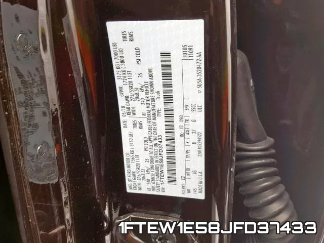 1FTEW1E58JFD37433 фото 2