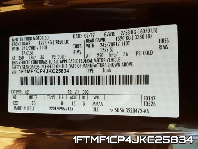 1FTMF1CP4JKC25834 фото 2