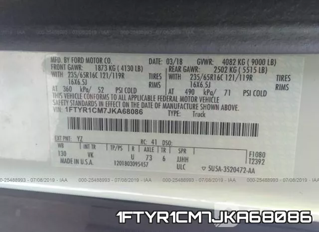 1FTYR1CM7JKA68086 фото 10