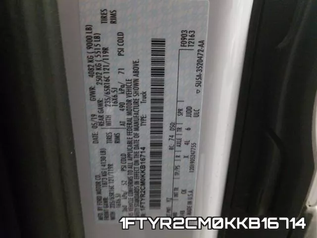 1FTYR2CM0KKB16714 фото 2
