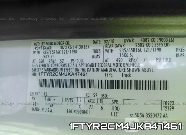 1FTYR2CM4JKA47461 фото 10