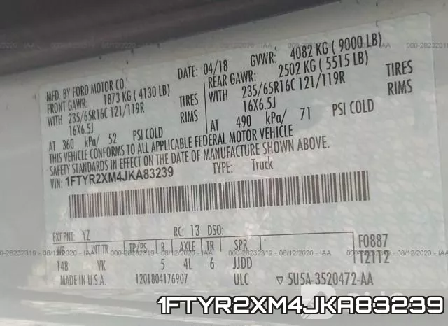 1FTYR2XM4JKA83239 фото 10