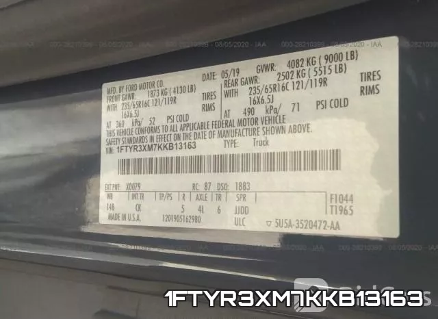 1FTYR3XM7KKB13163 фото 10
