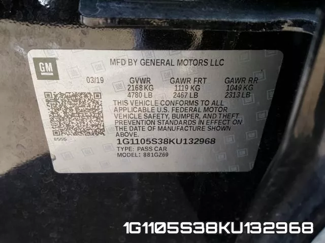 1G1105S38KU132968 фото 2