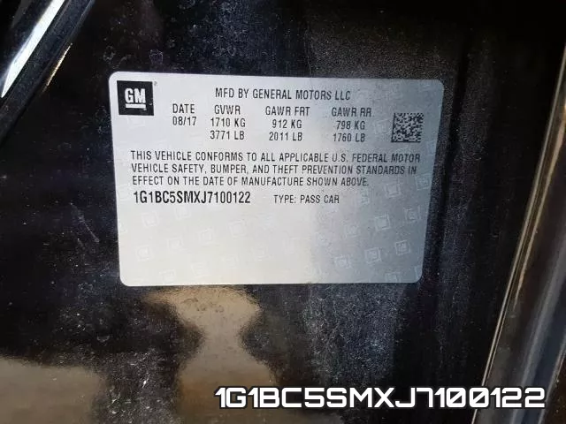 1G1BC5SMXJ7100122 фото 2