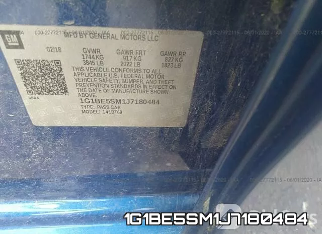 1G1BE5SM1J7180484 фото 10