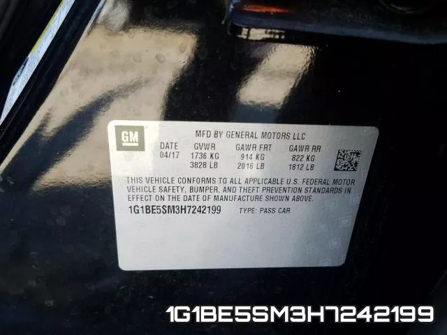 1G1BE5SM3H7242199 фото 2