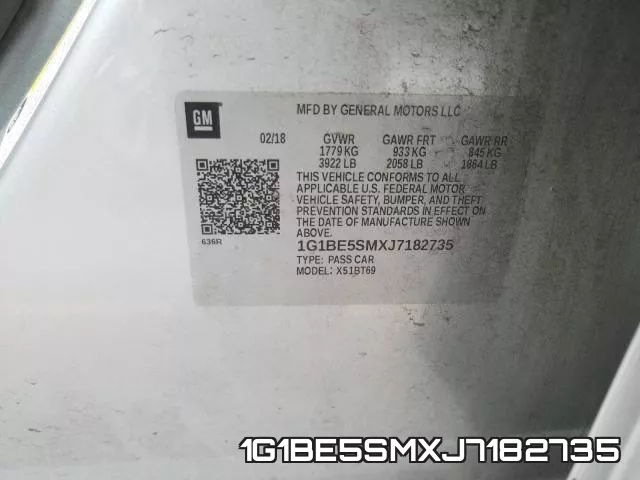 1G1BE5SMXJ7182735 фото 2