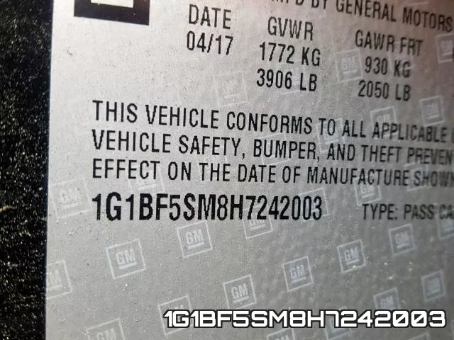 1G1BF5SM8H7242003 фото 2