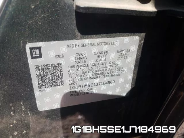 1G1BH5SE1J7184969 фото 2