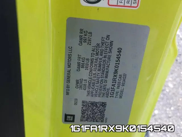 1G1FA1RX9K0154540 фото 2