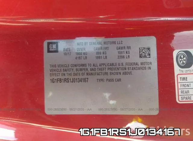 1G1FB1RS1J0134167 фото 10