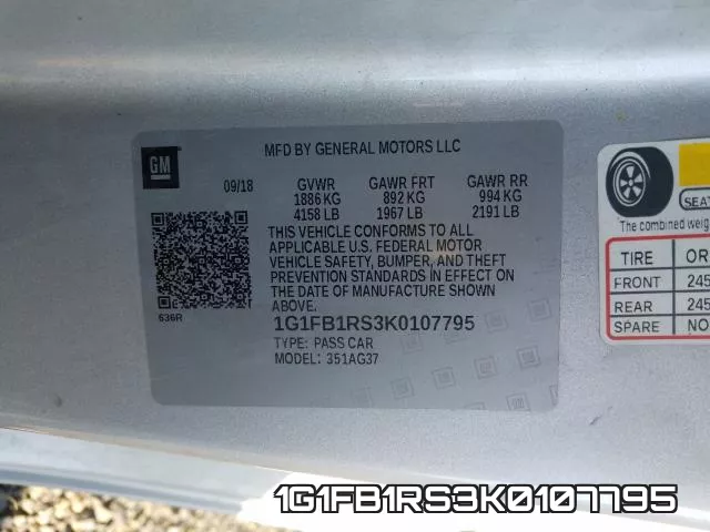 1G1FB1RS3K0107795 фото 2