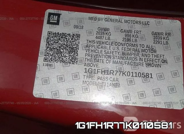 1G1FH1R77K0110581 фото 10