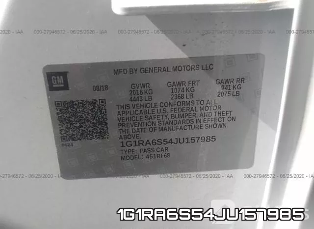 1G1RA6S54JU157985 фото 10