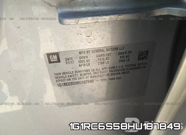 1G1RC6S58HU187849 фото 10