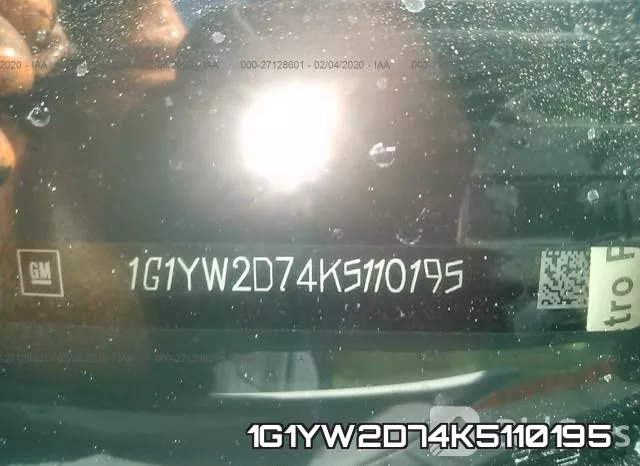 1G1YW2D74K5110195 фото 10