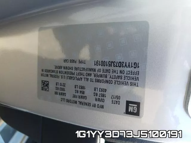 1G1YY3D73J5100191 фото 2
