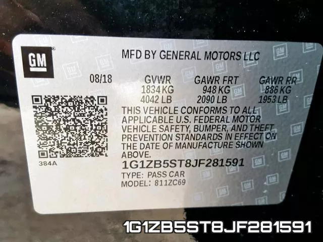1G1ZB5ST8JF281591 фото 2