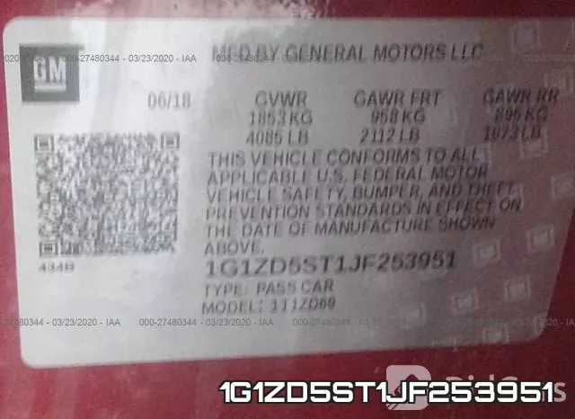 1G1ZD5ST1JF253951 фото 10