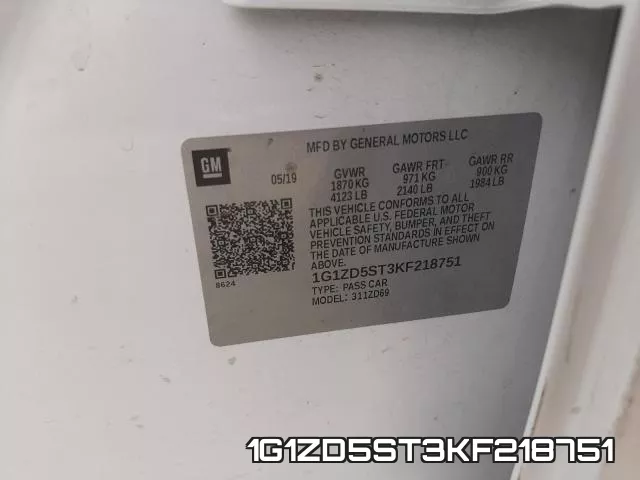 1G1ZD5ST3KF218751 фото 2