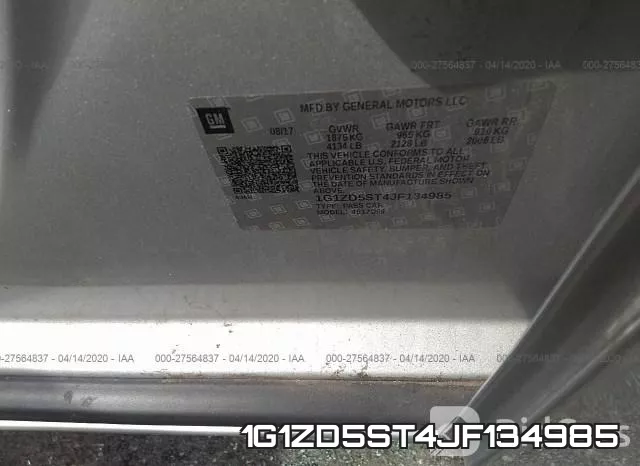 1G1ZD5ST4JF134985 фото 10