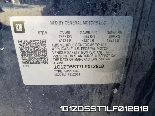 1G1ZD5ST7LF012818 фото 2