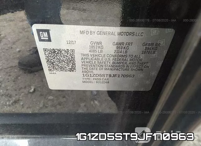 1G1ZD5ST9JF170963 фото 10