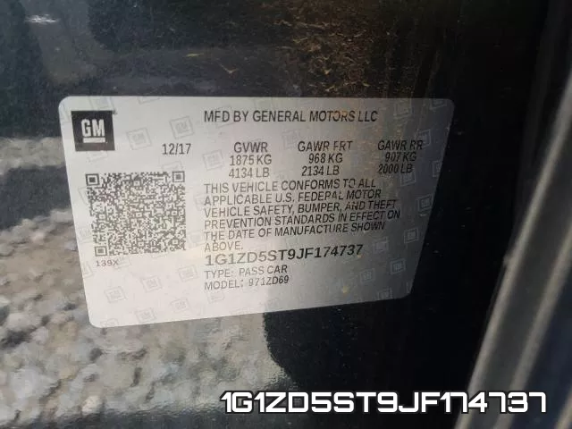 1G1ZD5ST9JF174737 фото 2