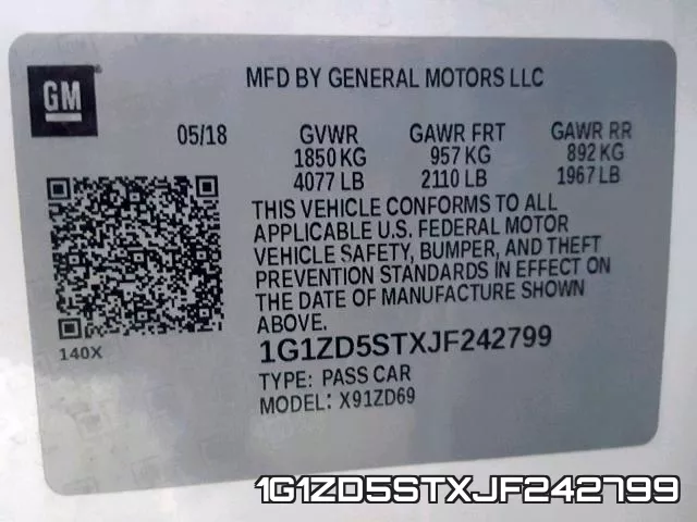 1G1ZD5STXJF242799 фото 2