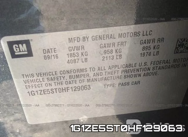 1G1ZE5ST0HF129063 фото 10