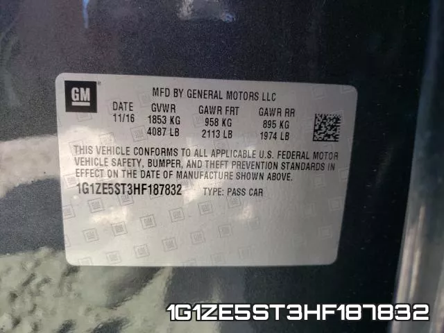 1G1ZE5ST3HF187832 фото 2