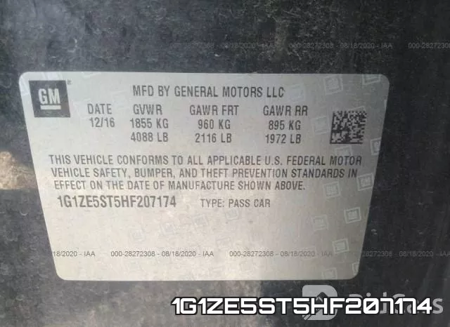 1G1ZE5ST5HF207174 фото 10