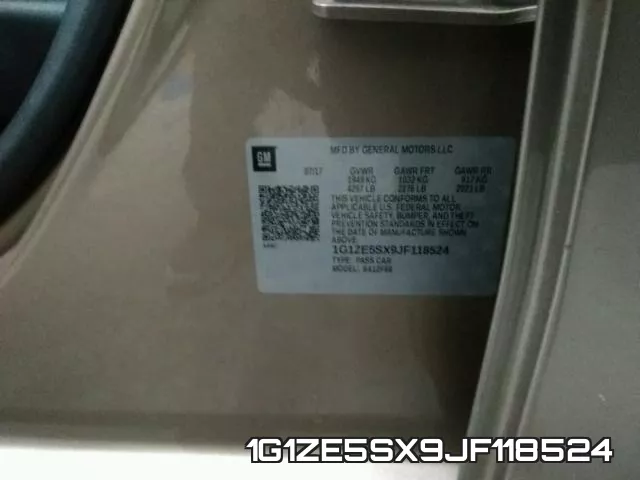 1G1ZE5SX9JF118524 фото 2